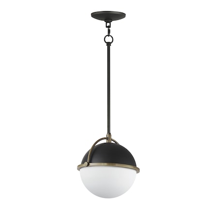Maxim Lighting Duke 10 Single Pendant 12411SWBKWBR